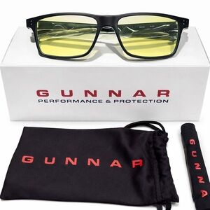 NIB GUNNAR Vertex Pur 3.0 gaming/computer Onyx Frame Amber Lens Unisex.